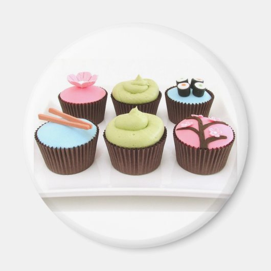 Japanse cupcakes magneet (Voorkant)
