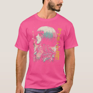 Japanse Cyborg Vrouw Cyberpunk Kunst Vrouwen Meisj T-shirt