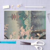 Japanse dame bij Lake Tissuepapier (Craft)