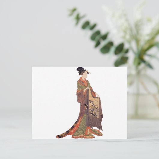 Japanse dame briefkaart (Staand voorkant)