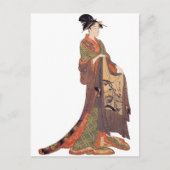 Japanse dame briefkaart (Voorkant)