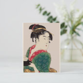 Japanse dame, briefkaart (Staand voorkant)