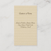 Japanse  dame Geisha Portret Art Business Visitekaartje (Achterkant)