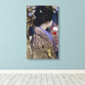 Japanse dame met een ventilator van George Henry Canvas Afdruk (Insitu (Houten vloer))