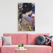 Japanse dame met een ventilator van George Henry Canvas Afdruk (Insitu (Woonkamer))