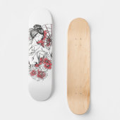 Japanse dame persoonlijk skateboard (Voorkant)