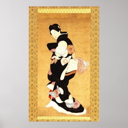 Japanse dame poster (Voorkant)