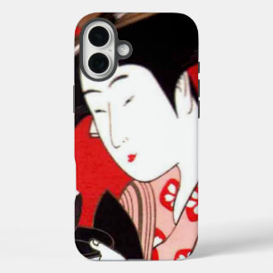 Japanse dame theeserviceremonie   Zen Kunstprint iPhone 16 Plus Hoesje