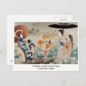 japanse dames met paraplu briefkaart (Voorkant / Achterkant)