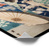 japanse dames met paraplu poster (Hoek)