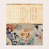  japanse dames met paraplu visitekaartje (Buitenkant ongevouwen)