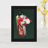 Japanse Danser 1 Kaart (Gele Bloem)