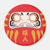 Japanse Daruma (geen ogen) Magneet (Voorkant)