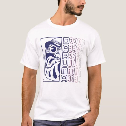 Japanse Daruma-popillustratie T-shirt (Voorkant)