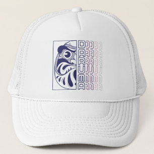 Japanse Daruma-popillustratie Trucker Pet