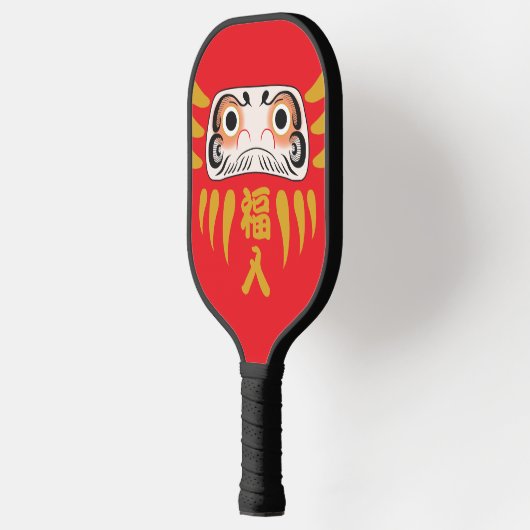 Japanse Daruma - Veel succes Pickleball Paddle (Links)