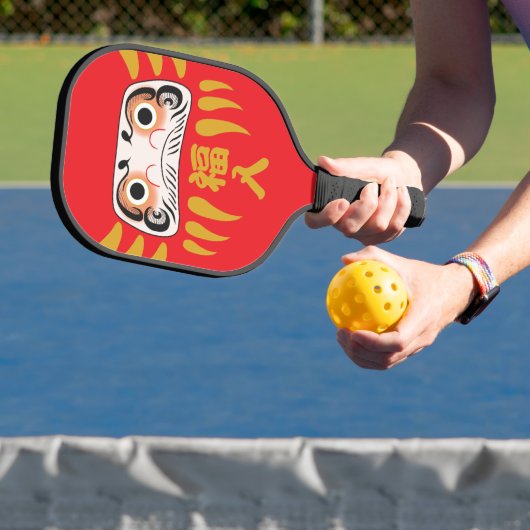 Japanse Daruma - Veel succes Pickleball Paddle (Insitu)