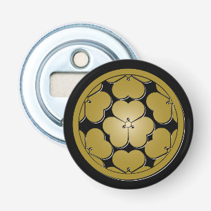 Japanse de samoeraienclan van Mon van Chosokabe Button Flesopener