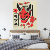 Japanse demon canvas afdruk (Insitu (Slaapkamer))