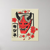 Japanse demon canvas afdruk (Voorkant)