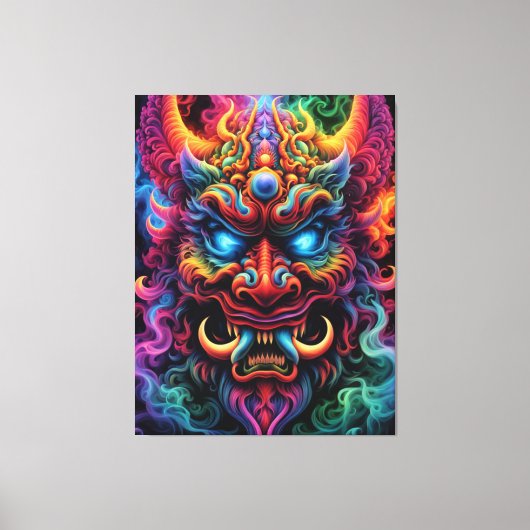 Japanse Demon Canvas Print (Voorkant)
