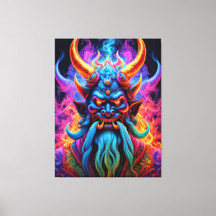 Japanse Demon Canvas Print