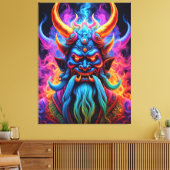 Japanse Demon Canvas Print (Insitu (Woonkamer))