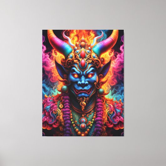 Japanse Demon Canvas Print (Voorkant)