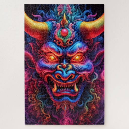 Japanse Demon Jigsaw Puzzel (Verticaal)