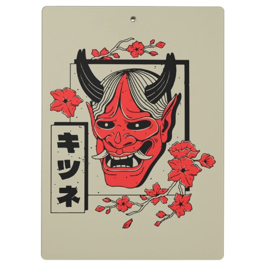 Japanse demon klembord (Achterkant)