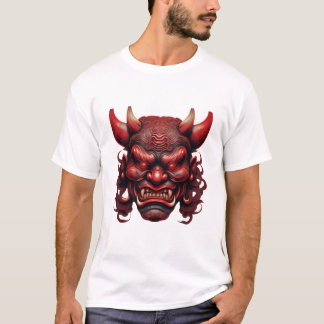 Japanse Demon Masker – Symbool van Angst en K T-Sh T-shirt