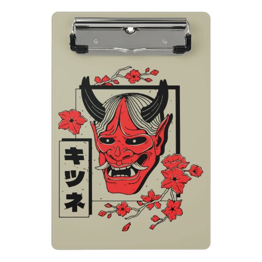 Japanse demon mini klembord (Voorkant)