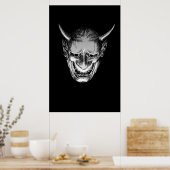 Japanse Demon Oni Poster (Keuken)