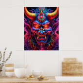 Japanse demon poster (Keuken)
