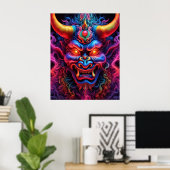 Japanse demon poster (Thuiskantoor)