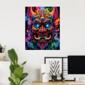 Japanse demon poster (Thuiskantoor)