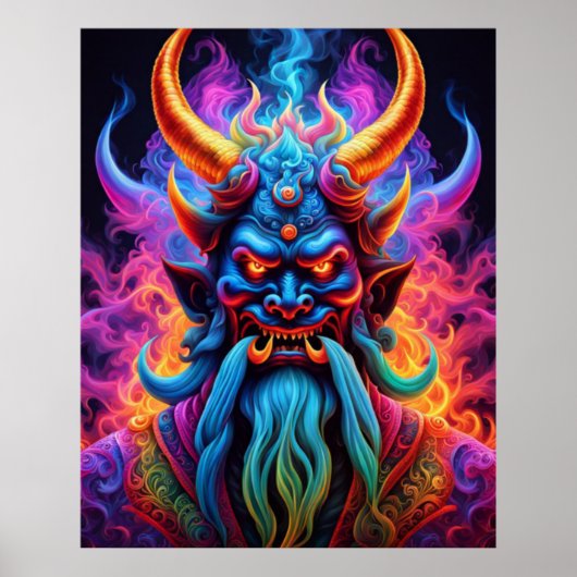 Japanse demon poster (Voorkant)