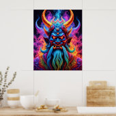 Japanse demon poster (Keuken)