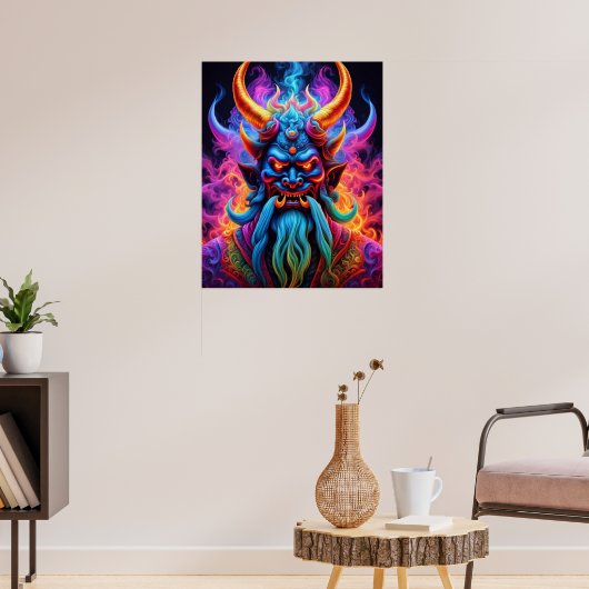 Japanse demon poster (Woonkamer 3)