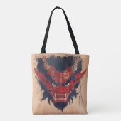Japanse demon tote bag (Achterkant)