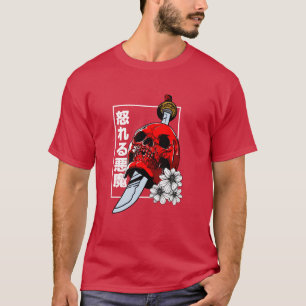 Japanse Demon Vaporwave Harajuku Esthetische meisj T-shirt