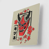 Japanse demon  vierkante klok (Hoek)