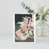 Japanse demonen en geesten briefkaart (Staand voorkant)