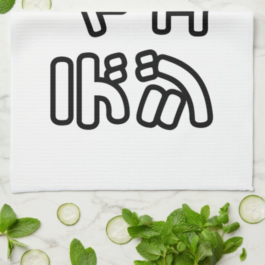 Japanse DJ ッ 日 , 本, ヒ,  Theedoek (Gevouwen)