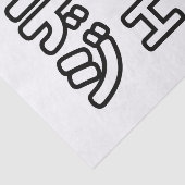 Japanse DJ ッ 日 , 本, ヒ,  Tissuepapier (Detail)