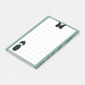 Japanse dolk in Kimono-lijst, geraffineerd Post-it® Notes (Schuin)