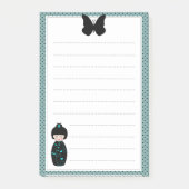 Japanse dolk in Kimono-lijst, geraffineerd Post-it® Notes (Voorkant)