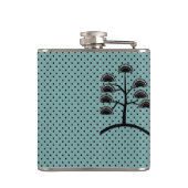 Japanse Doll Polka Dot gepersonaliseerd Heupfles (Achterkant)