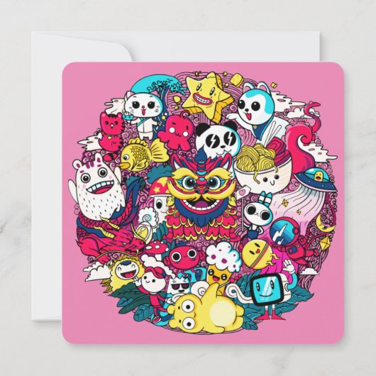 Japanse doodle Art (Achterkant)