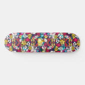 Japanse doodle Art Persoonlijk Skateboard (Horizontaal)